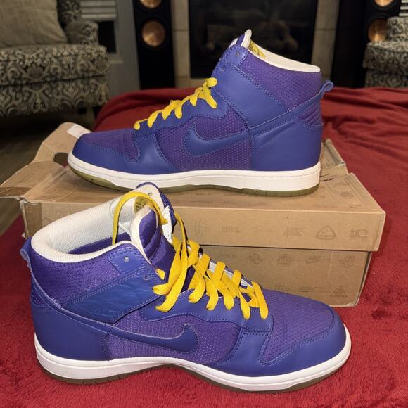 Size 9.5- Nike Dunk Premium High Purples OG BOX main image 4